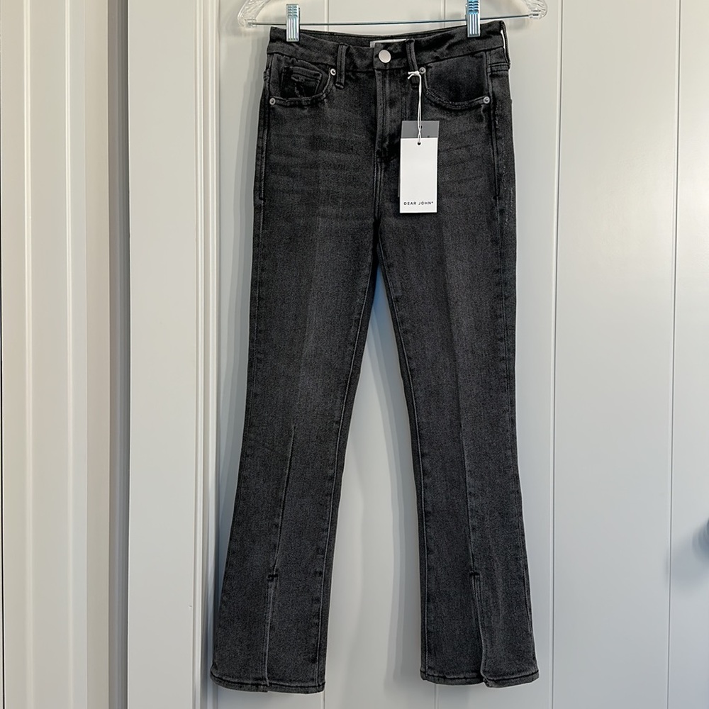JEANNE HIGH RISE CROPPED FLARE JEANS STANFORD
